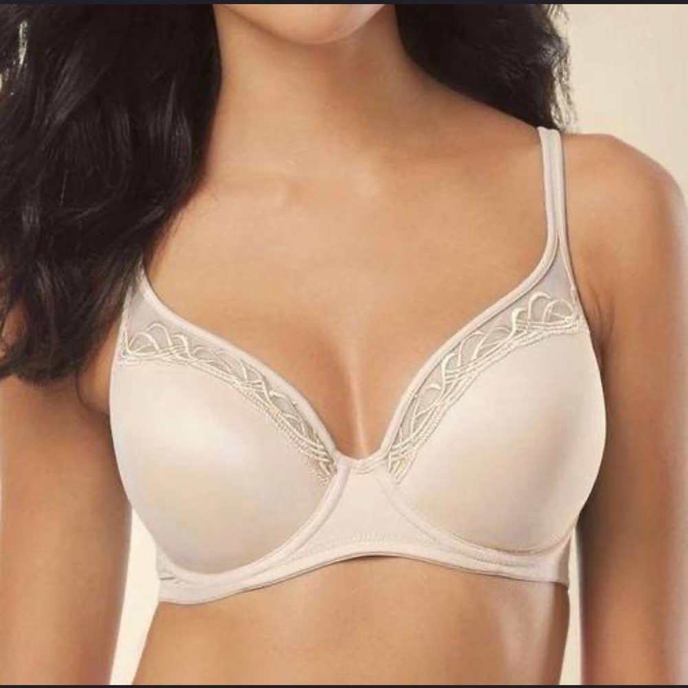 Soma NWOT Breathe Beautifully Full Coverage bra - 34DD in tan